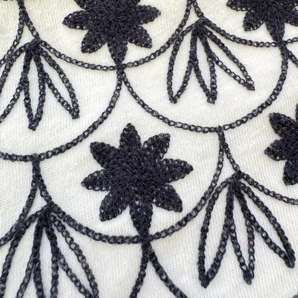J. Crew Embroidered Tank Top Navy - Picture 8 of 8